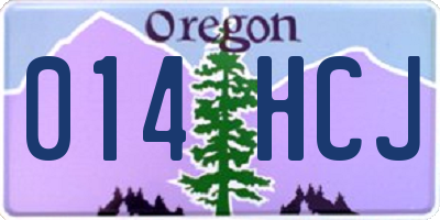 OR license plate 014HCJ