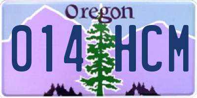 OR license plate 014HCM