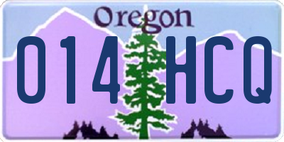 OR license plate 014HCQ