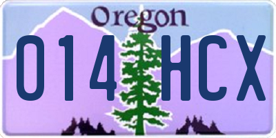 OR license plate 014HCX