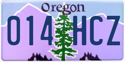 OR license plate 014HCZ