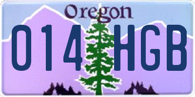 OR license plate 014HGB