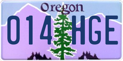 OR license plate 014HGE