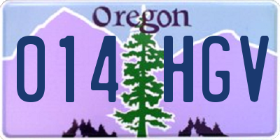 OR license plate 014HGV