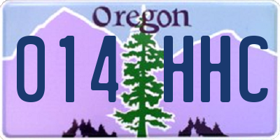 OR license plate 014HHC