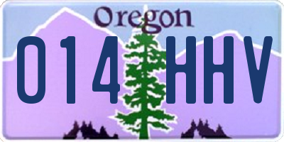 OR license plate 014HHV