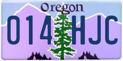 OR license plate 014HJC