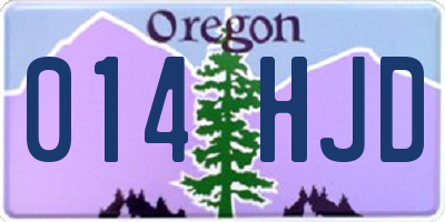 OR license plate 014HJD