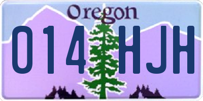 OR license plate 014HJH