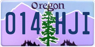 OR license plate 014HJI