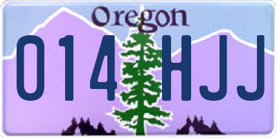 OR license plate 014HJJ