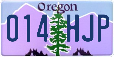 OR license plate 014HJP