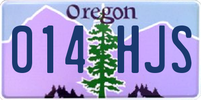 OR license plate 014HJS