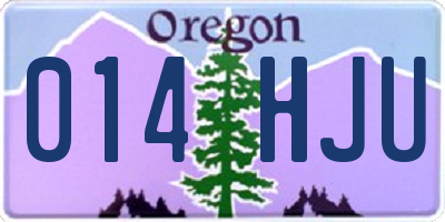 OR license plate 014HJU