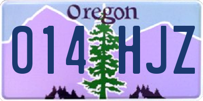 OR license plate 014HJZ