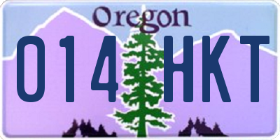 OR license plate 014HKT
