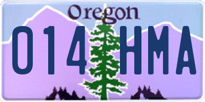 OR license plate 014HMA