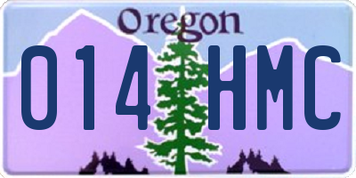 OR license plate 014HMC