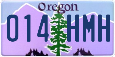 OR license plate 014HMH