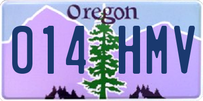 OR license plate 014HMV