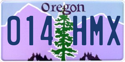 OR license plate 014HMX