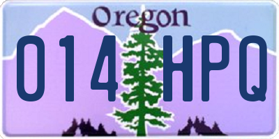 OR license plate 014HPQ