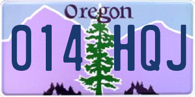 OR license plate 014HQJ