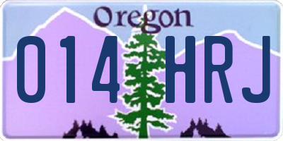 OR license plate 014HRJ