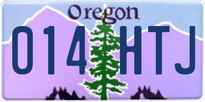 OR license plate 014HTJ