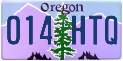 OR license plate 014HTQ