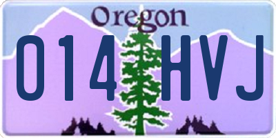 OR license plate 014HVJ