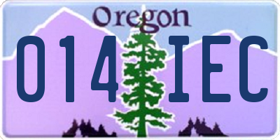 OR license plate 014IEC