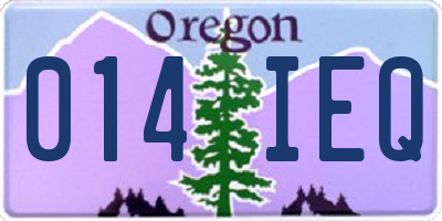 OR license plate 014IEQ