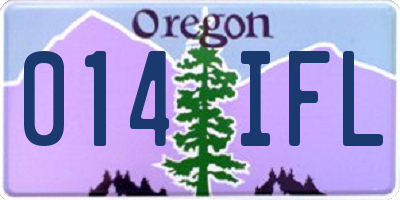 OR license plate 014IFL