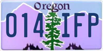 OR license plate 014IFP