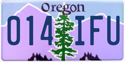 OR license plate 014IFU