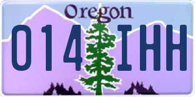 OR license plate 014IHH