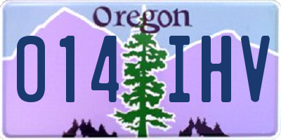 OR license plate 014IHV