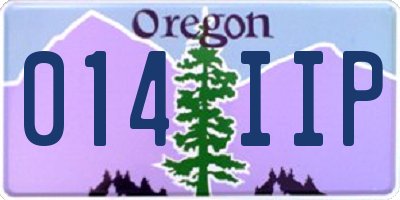 OR license plate 014IIP