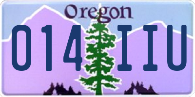OR license plate 014IIU