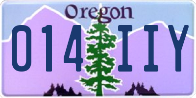 OR license plate 014IIY