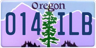 OR license plate 014ILB