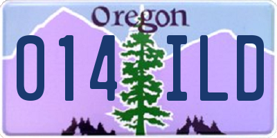 OR license plate 014ILD