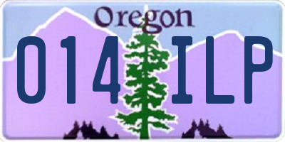 OR license plate 014ILP