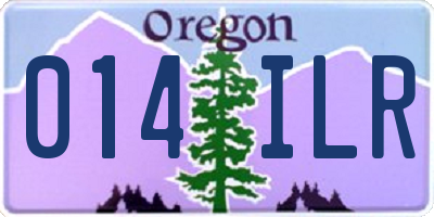 OR license plate 014ILR
