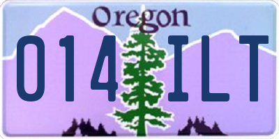 OR license plate 014ILT