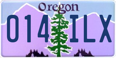 OR license plate 014ILX