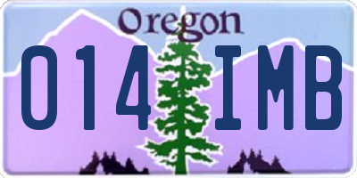 OR license plate 014IMB