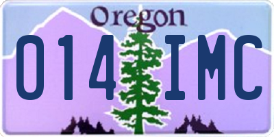 OR license plate 014IMC