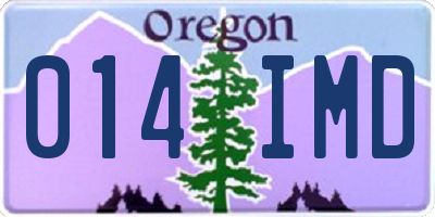 OR license plate 014IMD